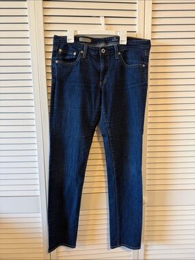 Ag Adriano Goldschmied Dark Indigo Cigarette Jeans